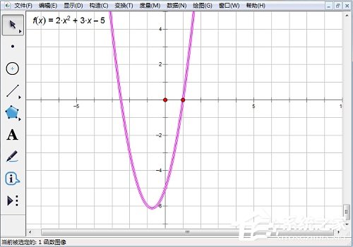 几何画板如何画二次函数图像？