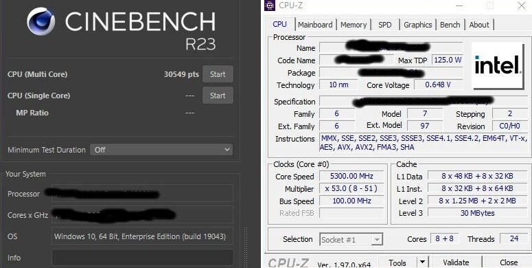 英特尔酷睿i9-12900K显卡在Cinebench R