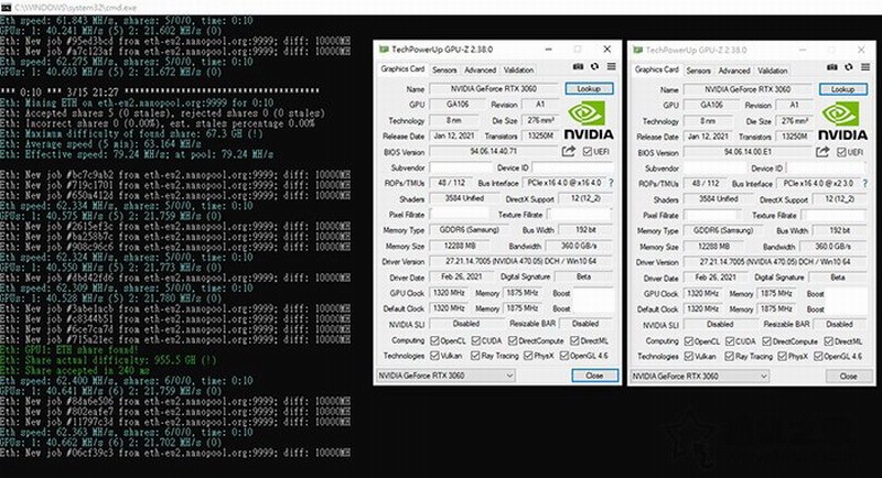 英伟达470.05驱动可解除RTX3060挖矿限