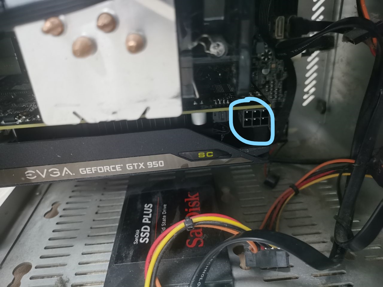 please power down and connect the pc