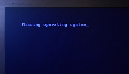 电脑开机显示missing operating system