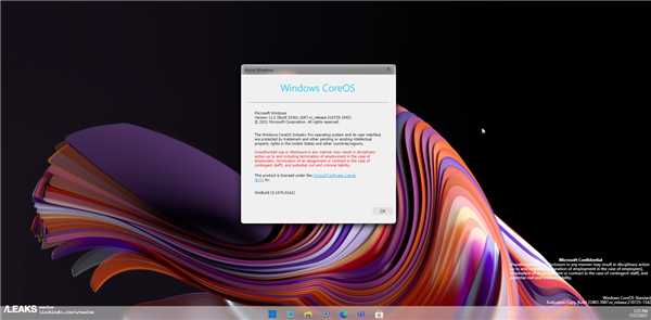 Windows CoreOS 11系统曝光