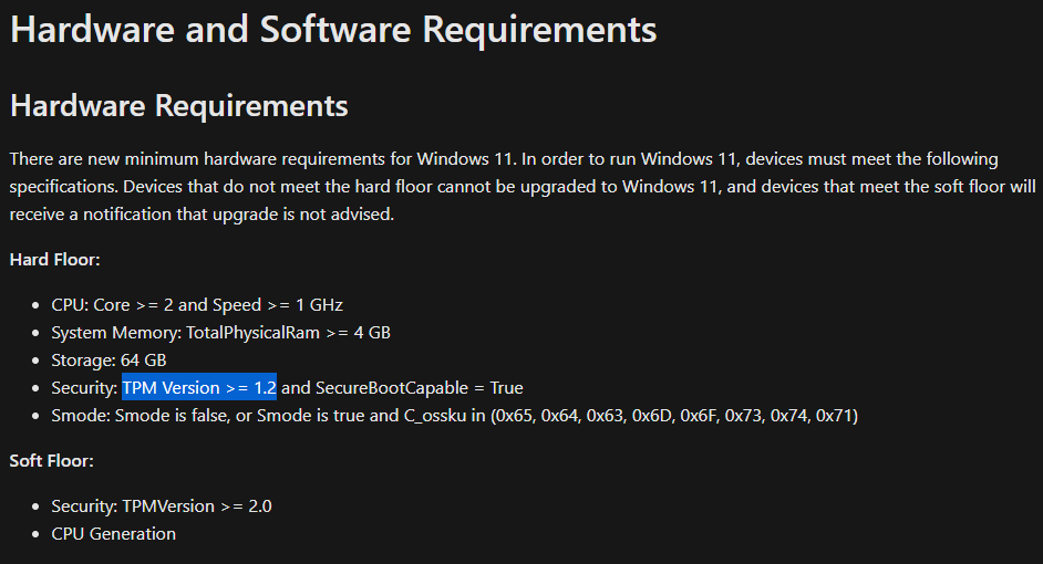 TPM1.2设备也能升级Windows11