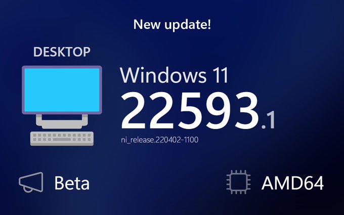 微软Win11 Build 22593.1(ni_release)