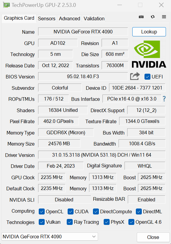 GPU-Z V2.53.0 版本更新，支持 RTX 407